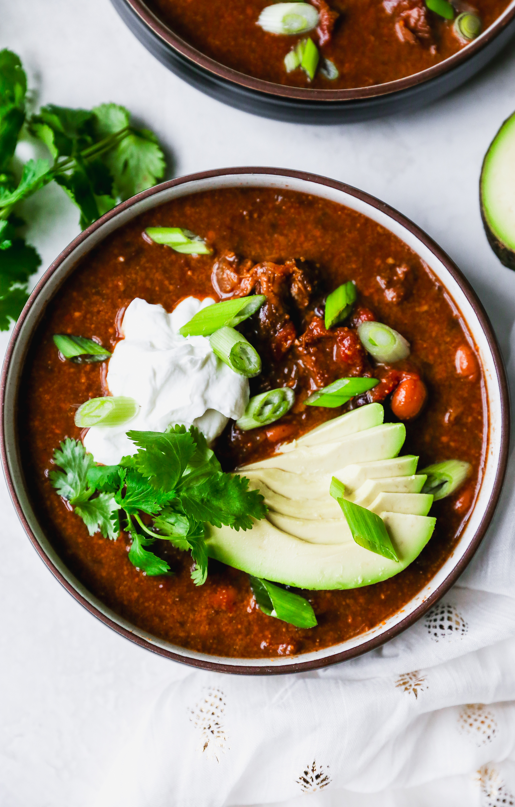 Slow Cooker Ancho Chile Chocolate Beef Chili