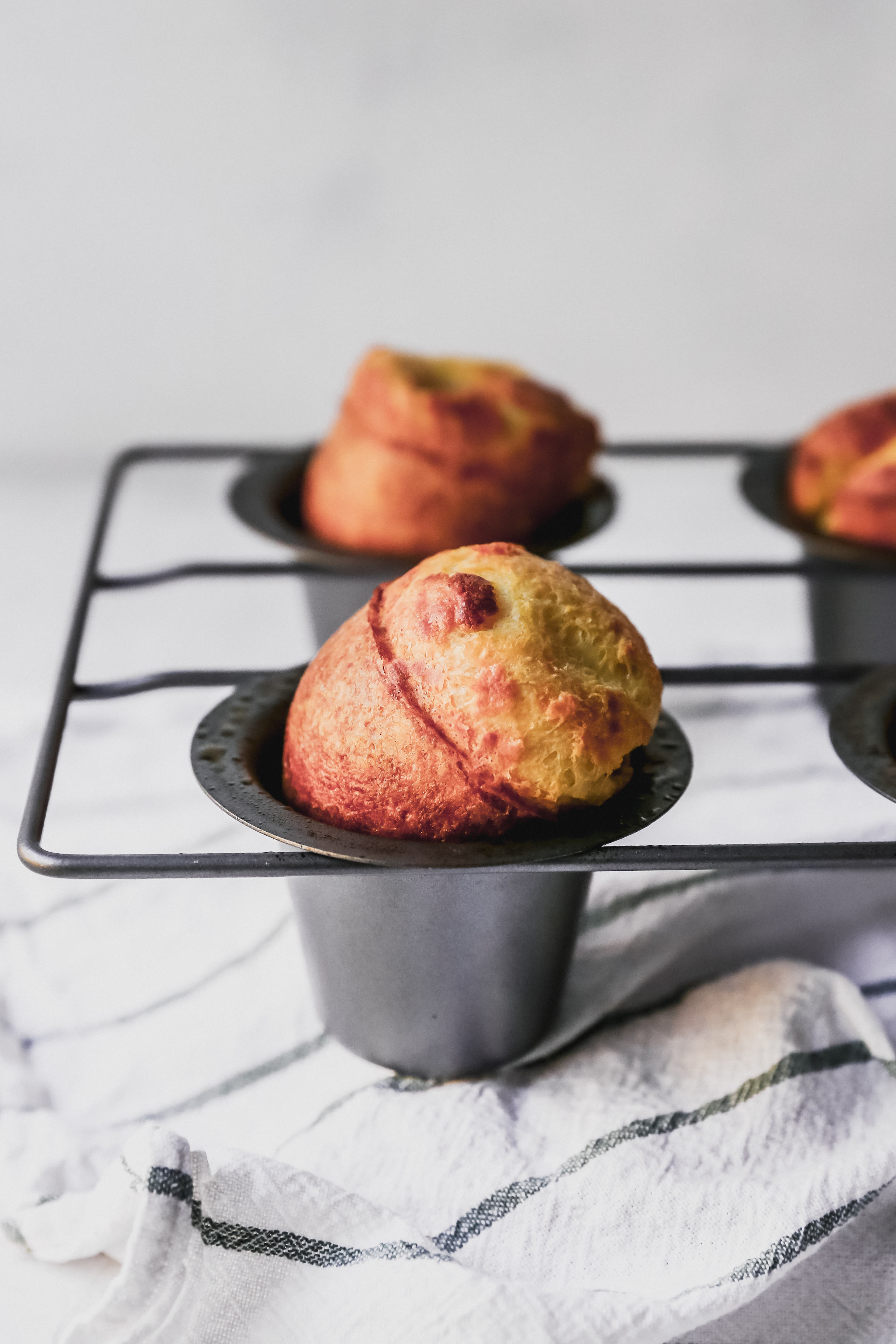 Easy Muffin Tin Popovers - White Blank Space