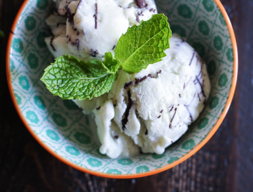 Fresh Mint Gelato with Chocolate Ripple | Yes to Yolks