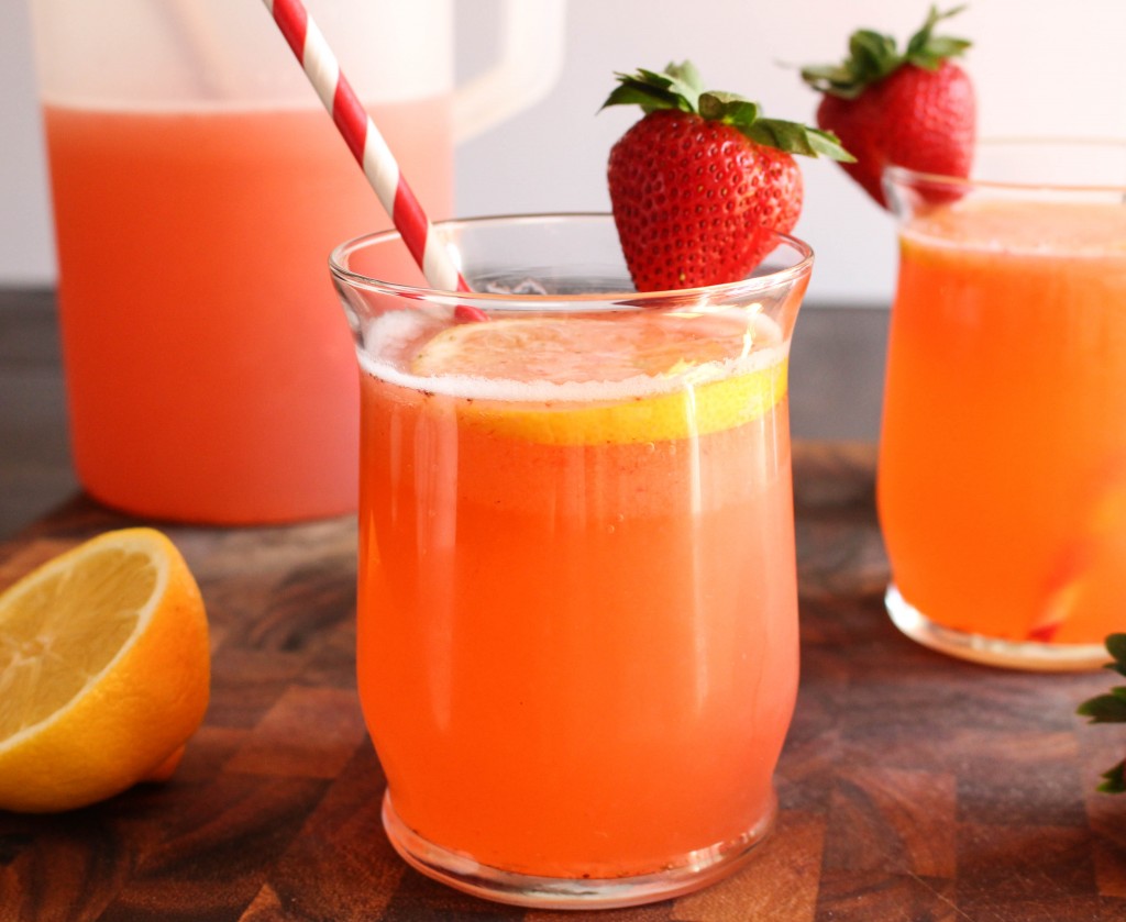 Sparkling Strawberry-Basil Lemonade | Yes to Yolks