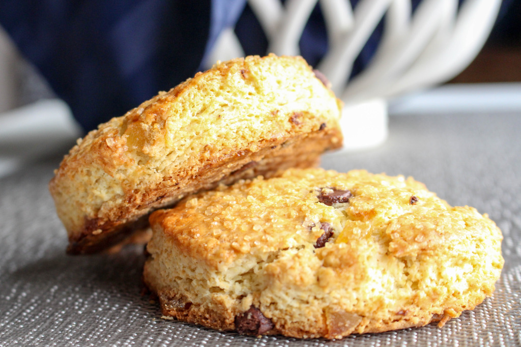 Dark Chocolate & Ginger Scones with Sweet Cinnamon Butter | Yes to Yolks