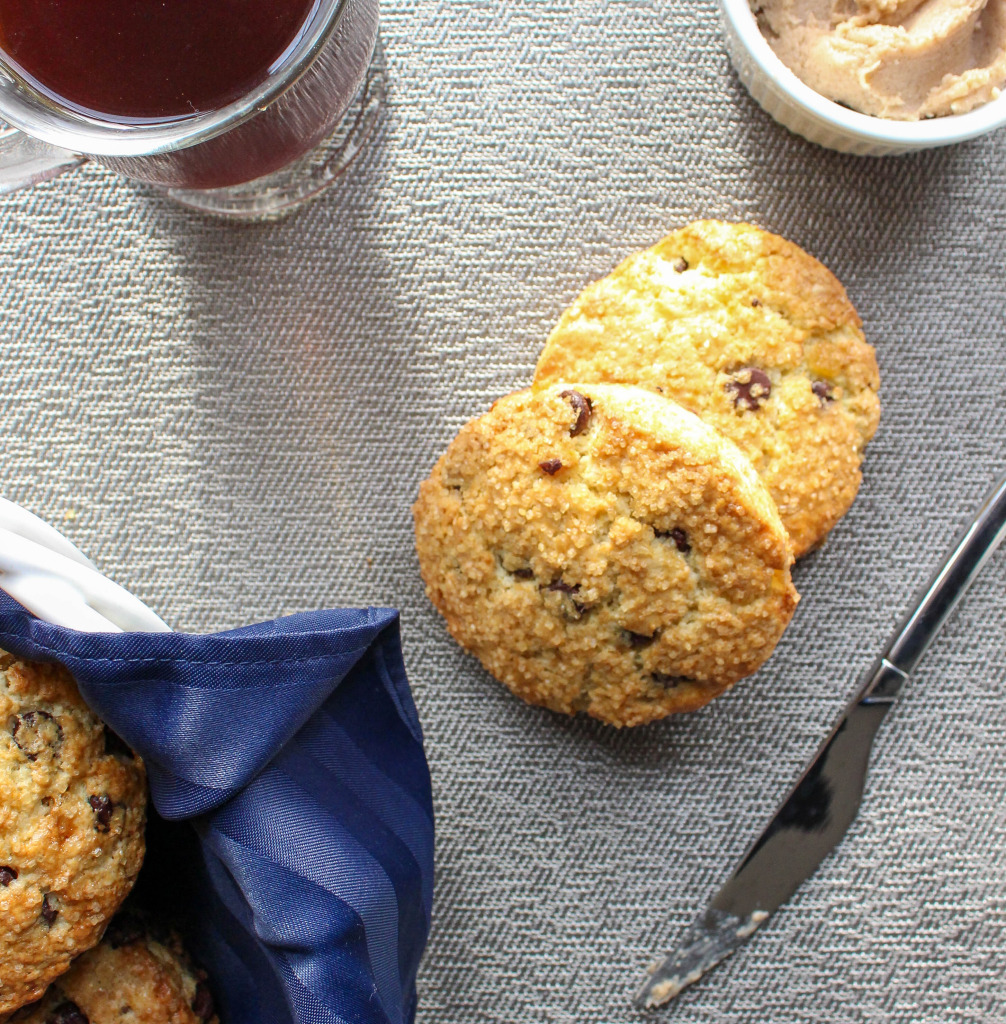 Dark Chocolate & Ginger Scones with Sweet Cinnamon Butter | Yes to Yolks