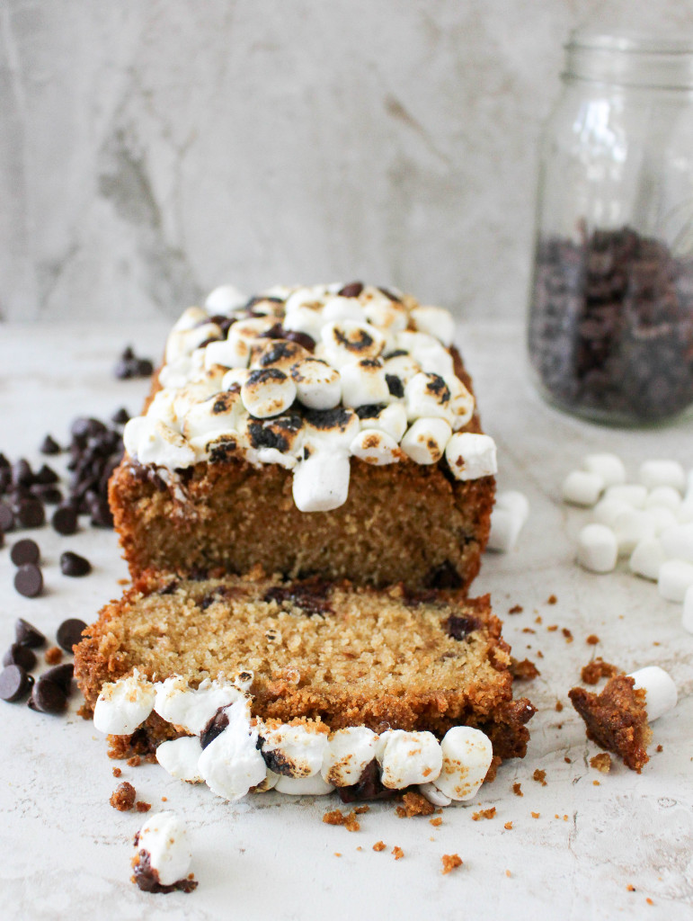 S'mores Quick Bread with Graham Cracker Streusel & Toasted Marshmallows | Yes to Yolks