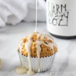 Butternut Oat Muffins with Apple Cider Glaze | yestoyolks.com