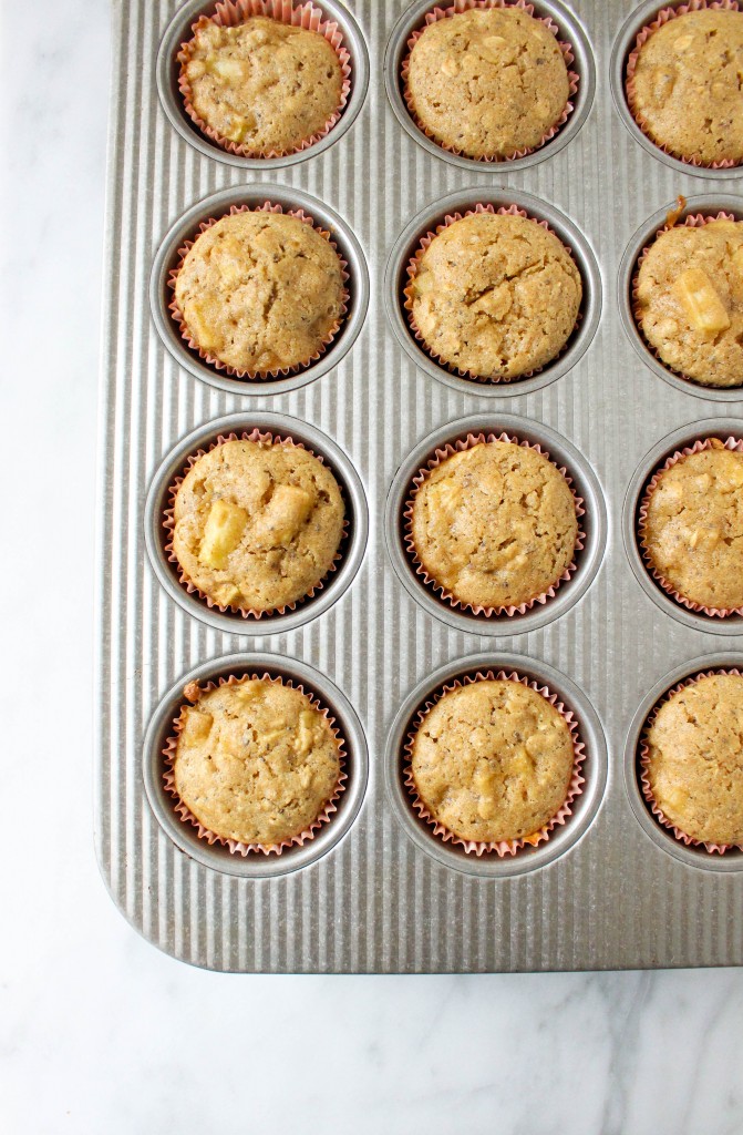 Healthy Apple Cinnamon Muffins | yestoyolks.com