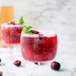 Cherry Sorbet & Rosé Wine Spritzers | yestoyolks.com