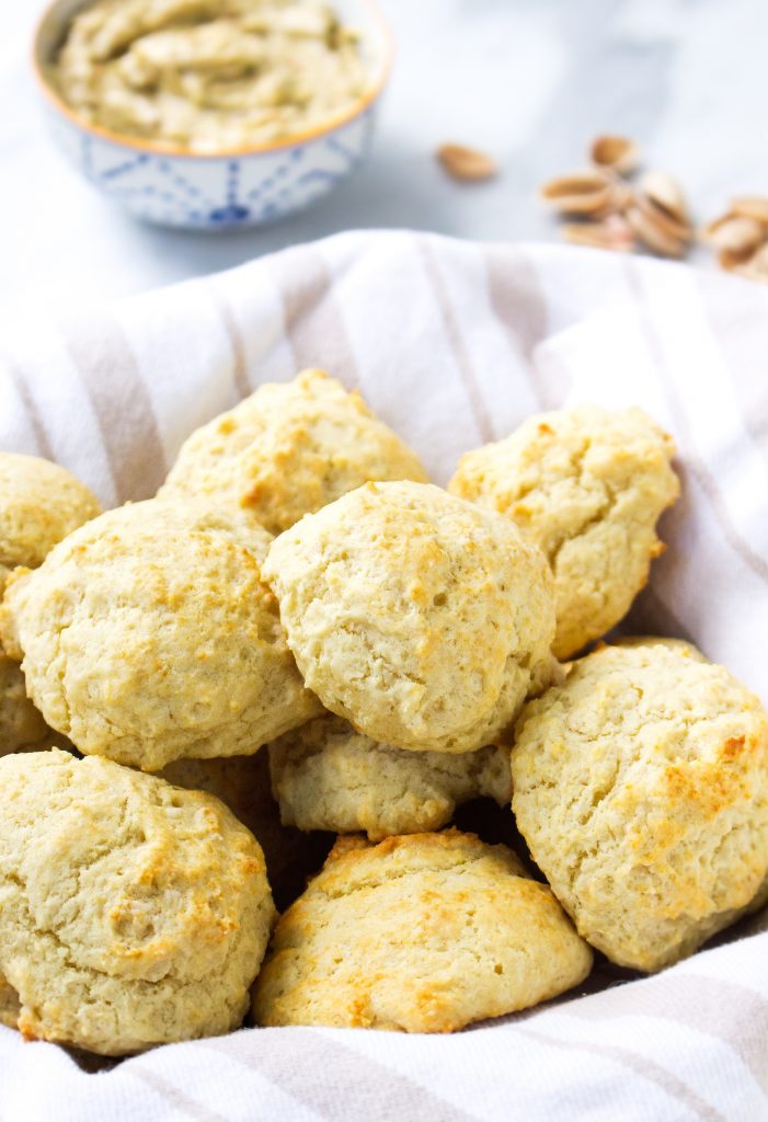 Easy Drop Biscuits with Sweet Pistachio Butter