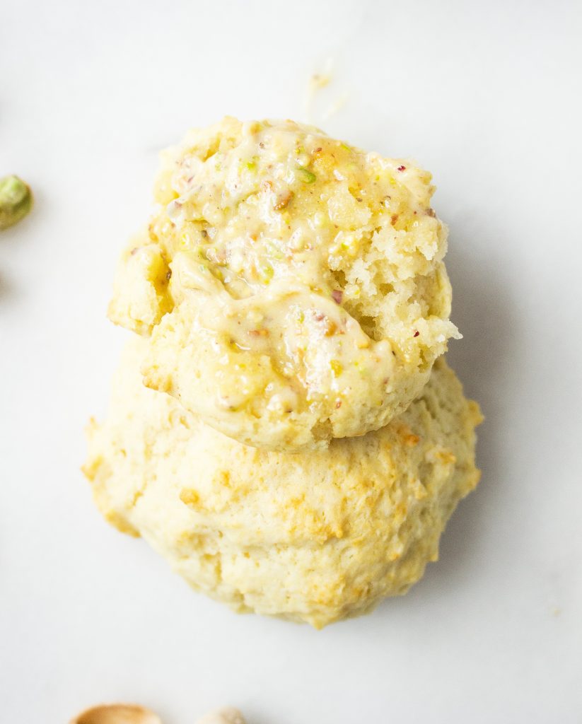 Easy Drop Biscuits with Sweet Pistachio Butter