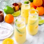 Clementine Creamsicle Margaritas with Chili Salt