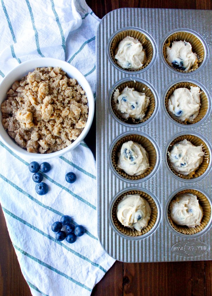 Blueberry Coffee Cake Muffins with Sweet Chai Butter