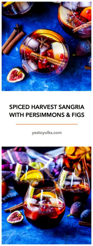 Spiced Harvest Sangria with Figs & Persimmons
