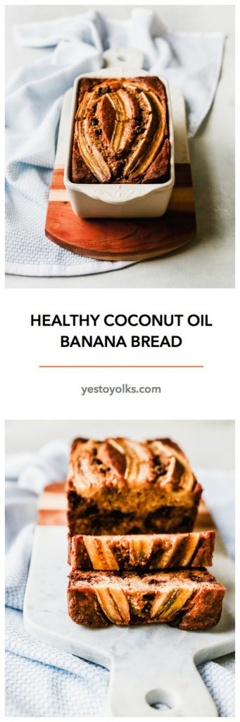 Healthy Coconut Oil Banana Bread