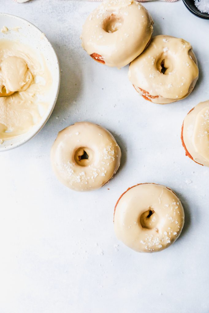 Baked Salted Maple Donuts
