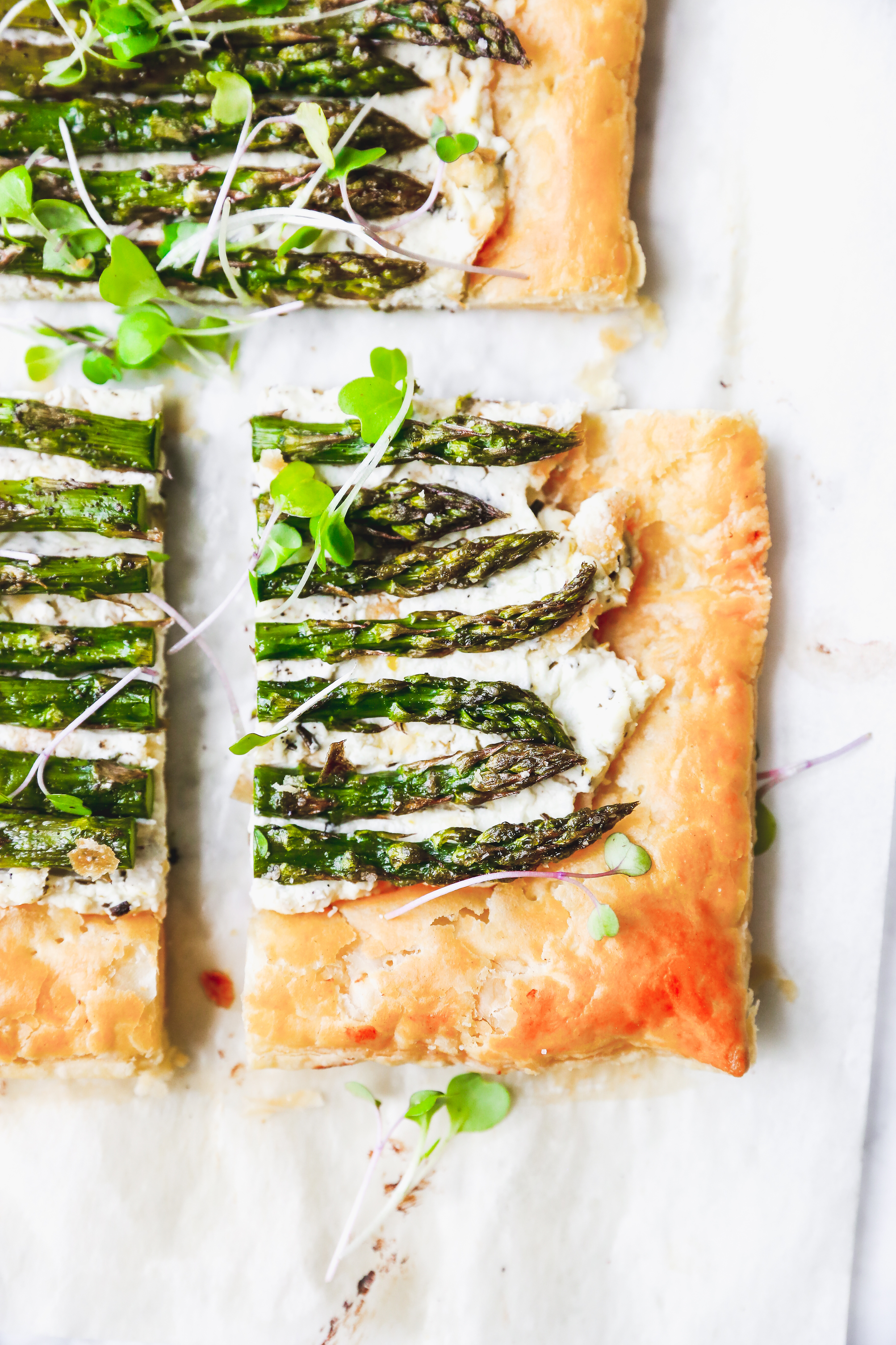 Roasted Asparagus & Goat Cheese Tart - Yes to Yolks
