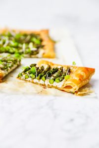 Roasted Asparagus & Goat Cheese Tart - Yes To Yolks