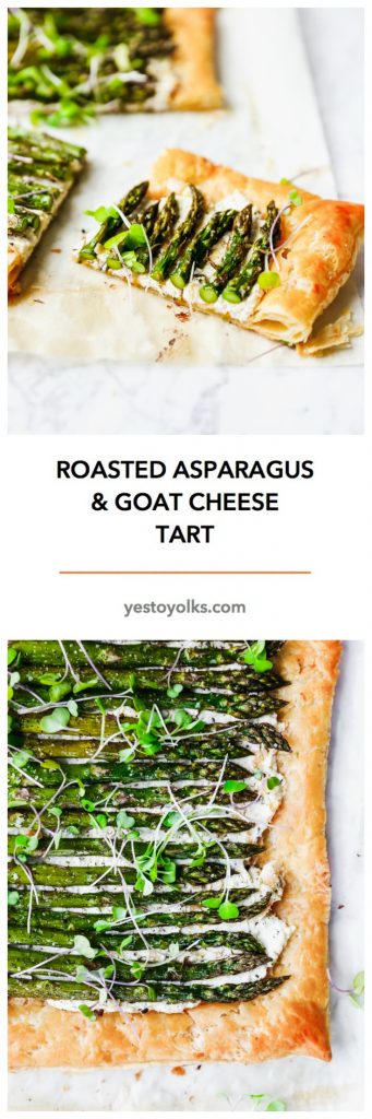 Roasted Asparagus & Goat Cheese Tart