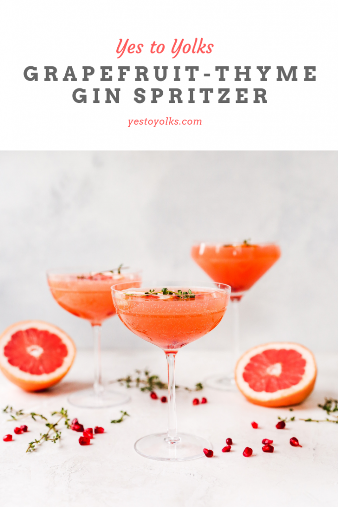 Grapefruit & Thyme Gin Spritzers