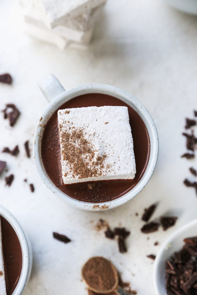 Hot Chocolate with Chai-Spiced Marshmallows