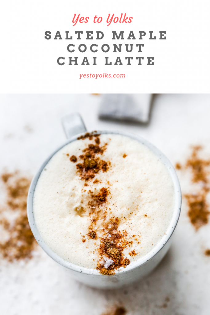 Salted Maple Coconut Chai Latte