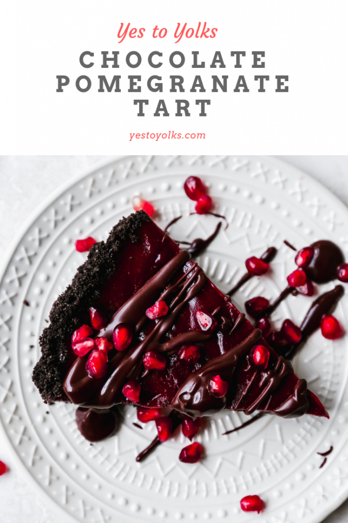 Chocolate Pomegranate Tart