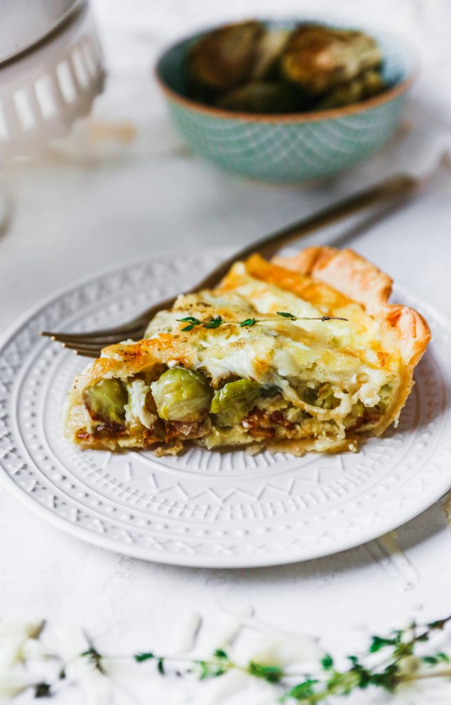Brussels Sprout, Gruyere, & Bacon Quiche