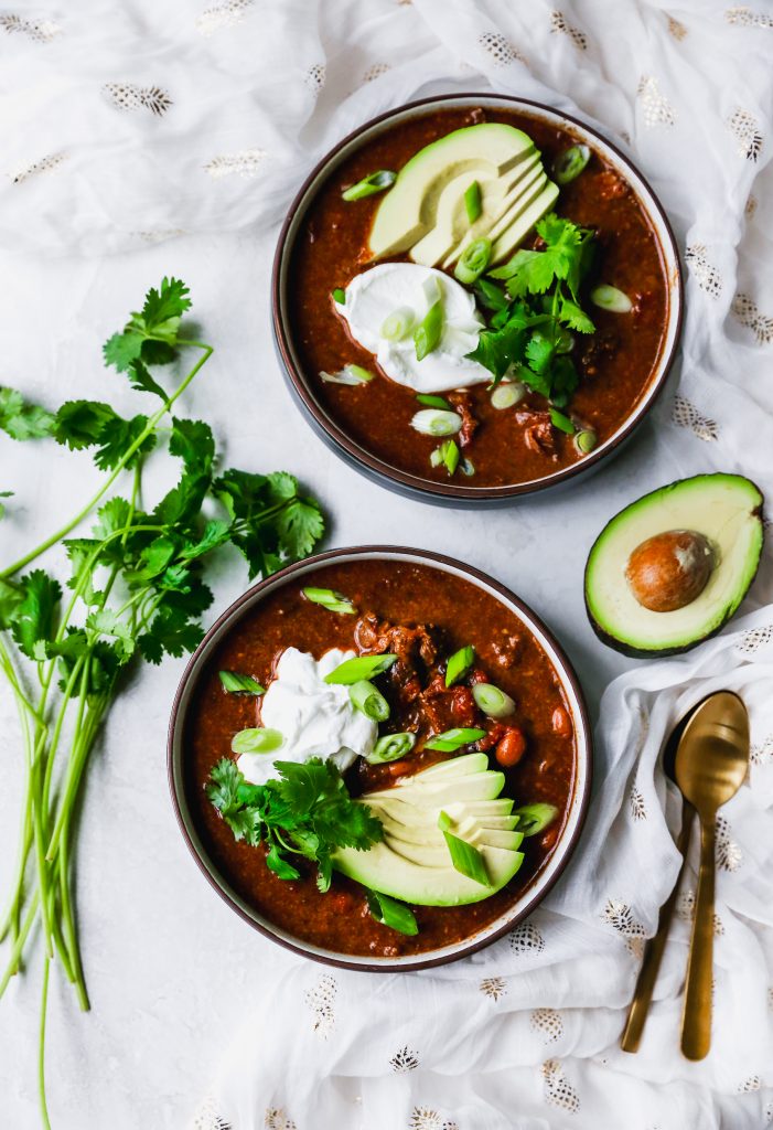 Slow-Cooker Ancho Chile & Chocolate Beef Chili
