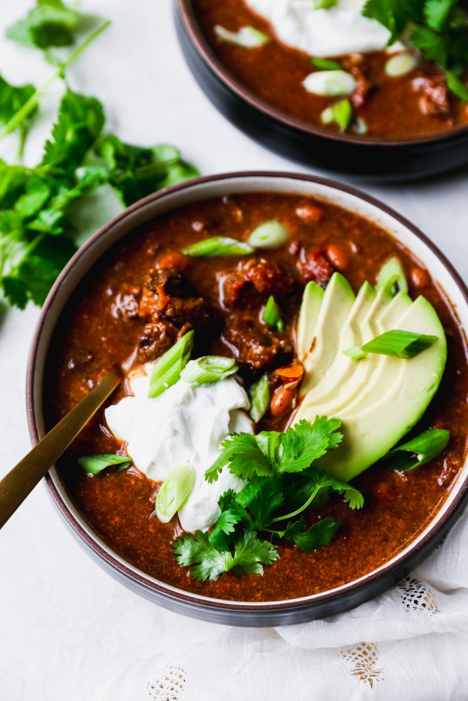 Slow-Cooker Ancho Chile & Chocolate Beef Chili