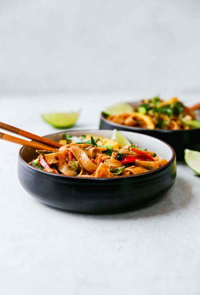 Quick & Easy Spicy Peanut Noodles with Mango