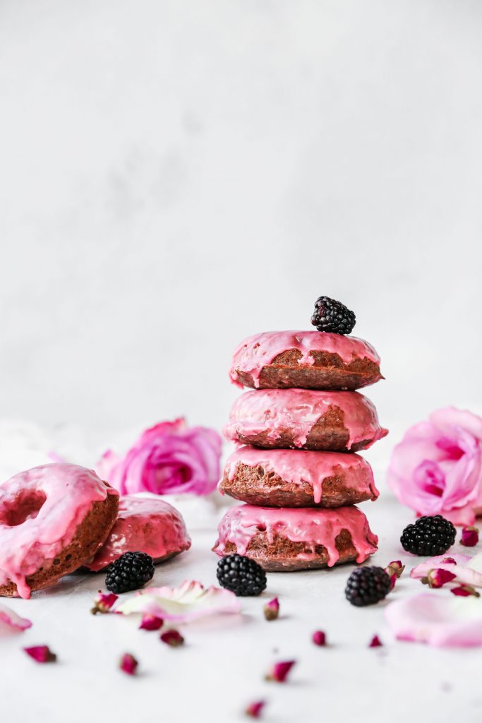 Blackberry Cake Donuts