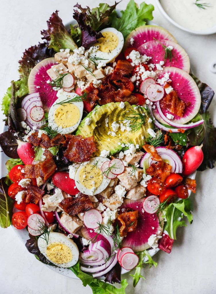 Spring BLT Cobb Salad with Creamy Dill Dressing