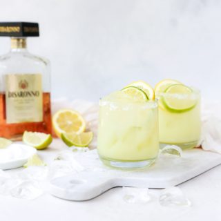 Amaretto Margaritas (with homemade sweet-and-sour mix)