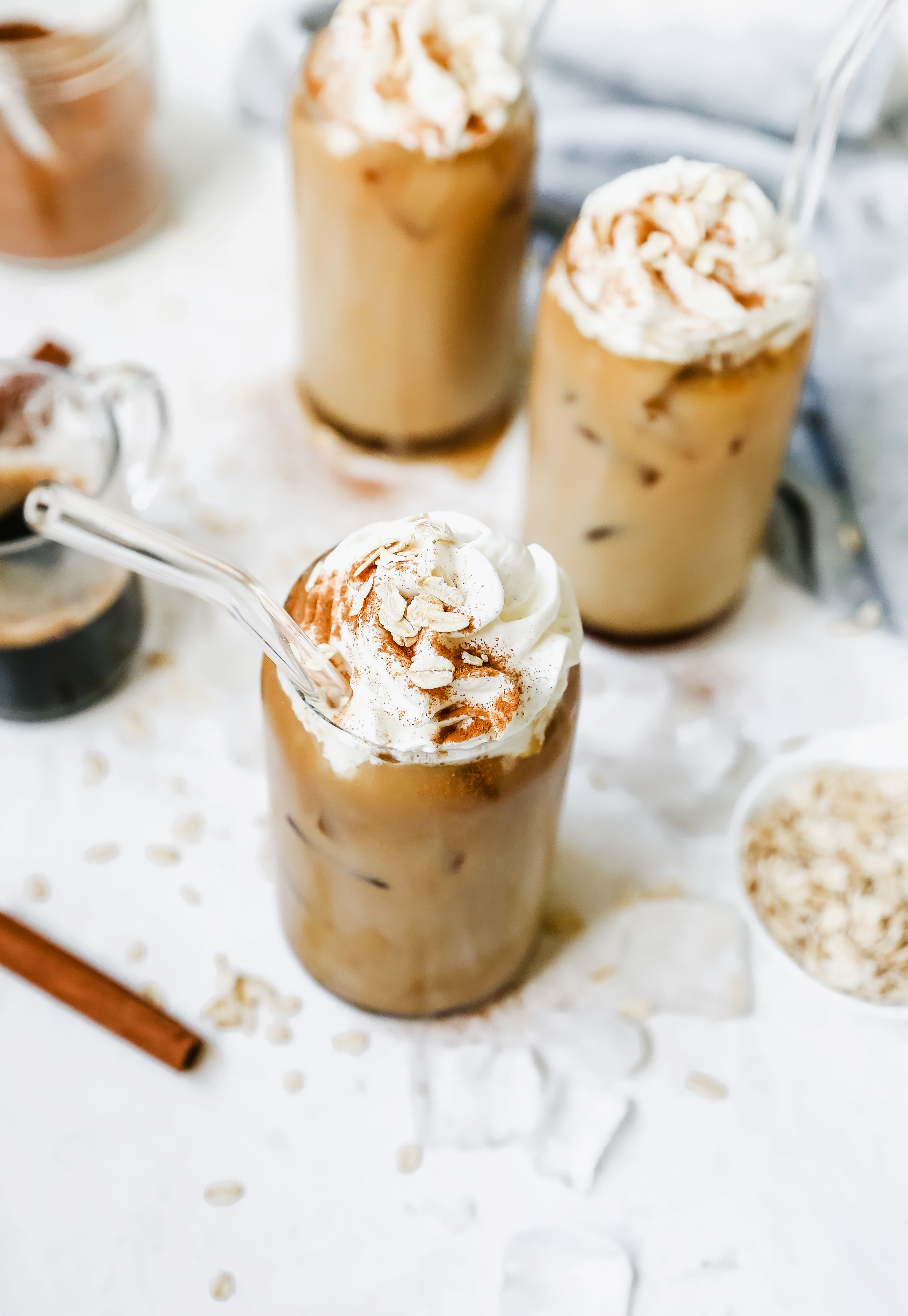 Iced Oat Milk Latte - Cookhouse Diary
