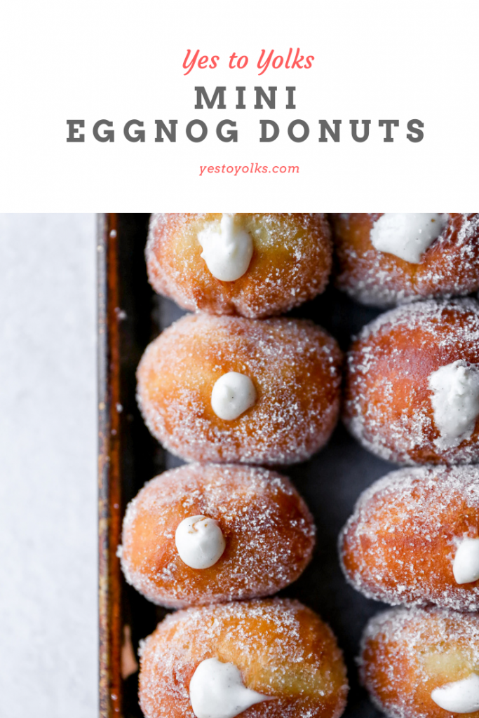 Mini Eggnog Donuts