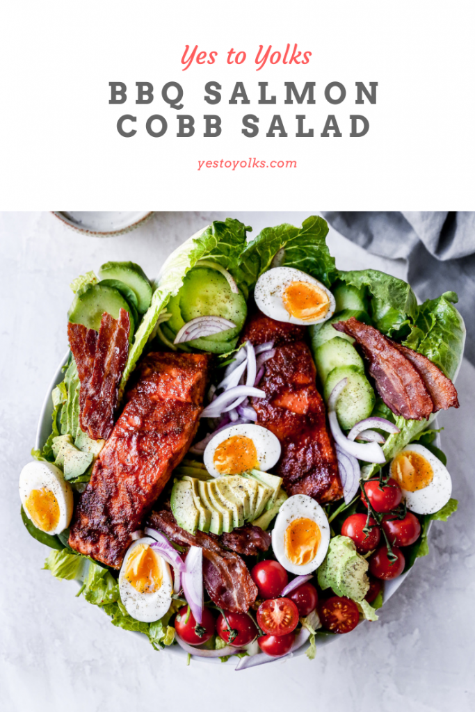 BBQ Salmon Cobb Salad