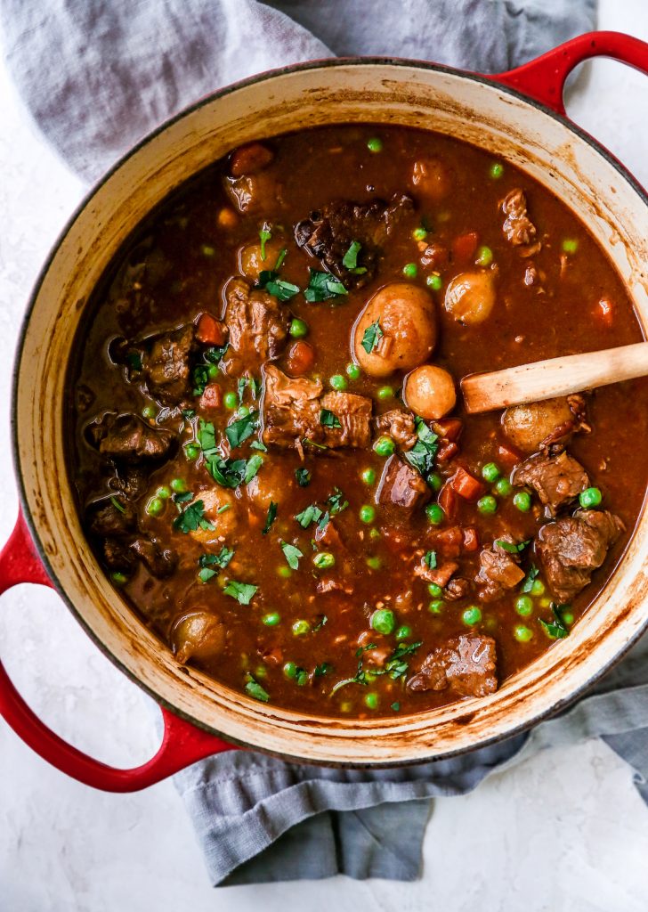 Irish Beef Stew with Stout-Cheddar Biscuits