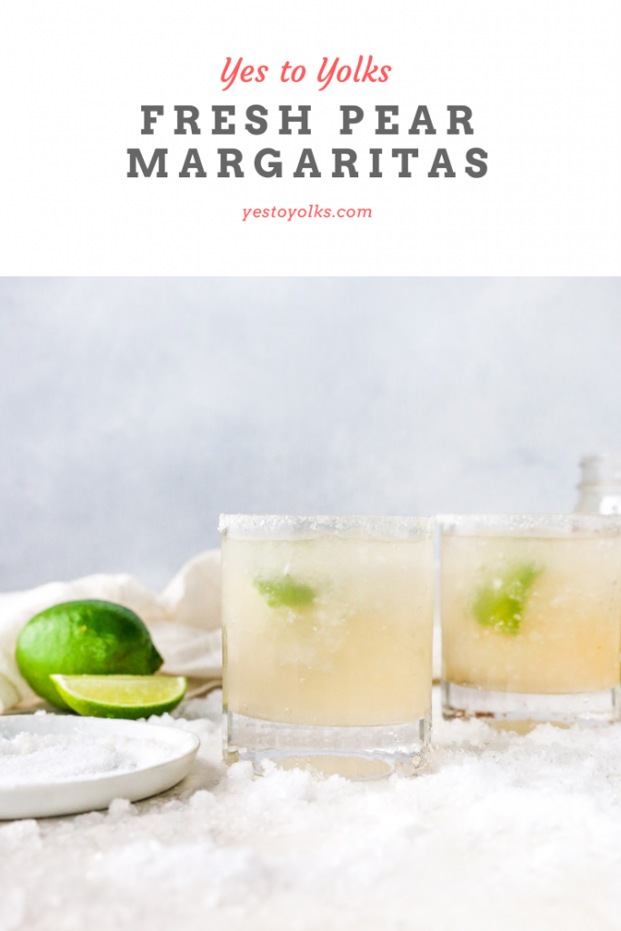 Fresh Pear Margaritas