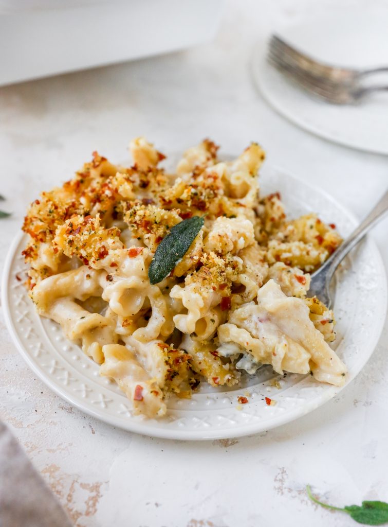 Mac & Cheese With Prosciutto Sage Breadcrumbs