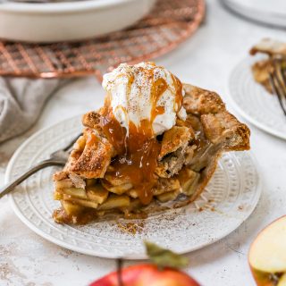 Salted Caramel Apple Pie with Spiced Crust