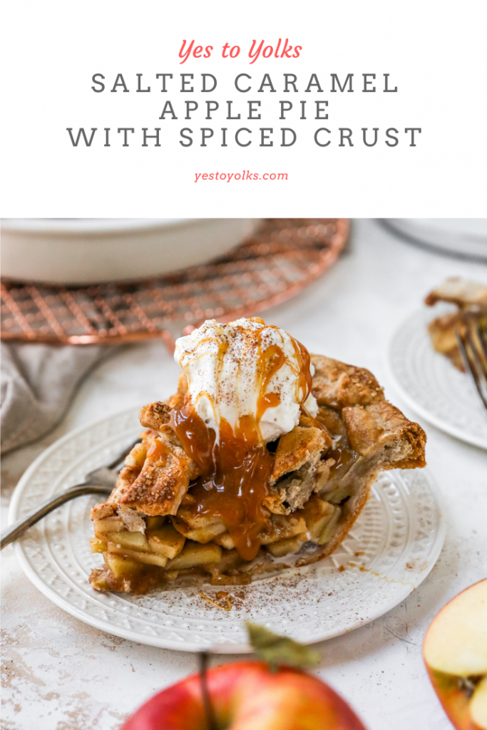 Salted Caramel Apple Pie with Spiced Crust