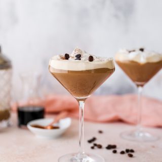 Spiced Chocolate Espresso Martini with Cinnamon Whipped Cream