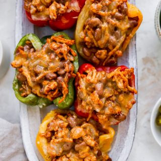 Chicken Taco Stuffed Peppers