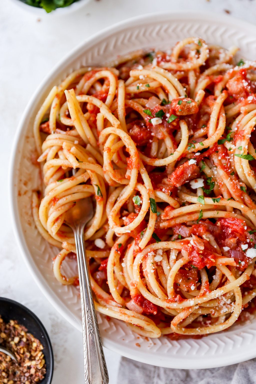 Our Favorite Pasta All’amatriciana - Yes to Yolks