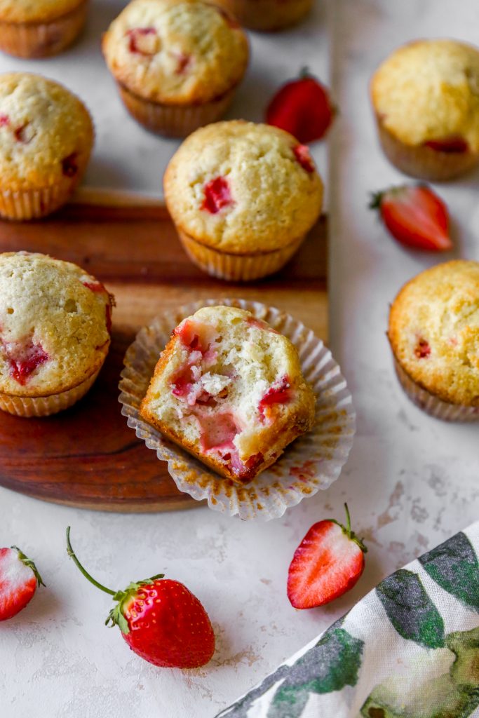 Fresh Strawberry Muffins - Yes to Yolks
