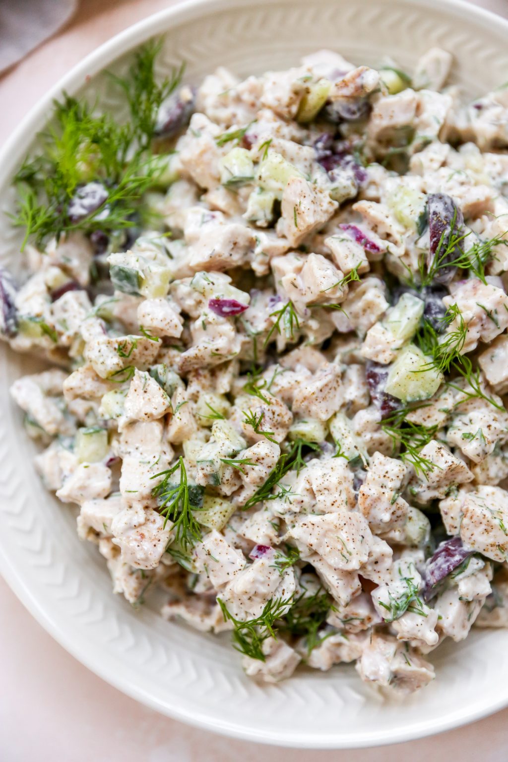 Greek Chicken Salad - Yes to Yolks