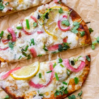 Lobster Flatbreads with Sherry Cream