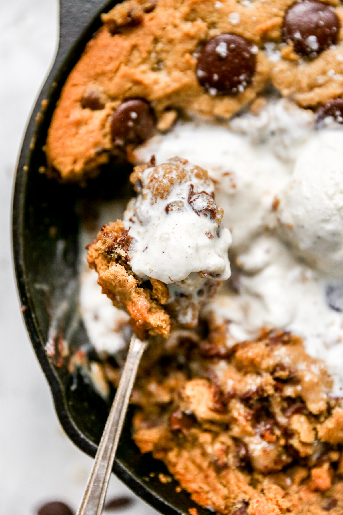 Peanut Butter Chocolate Chip Skillet Cookie by vegamelon, Quick & Easy  Recipe