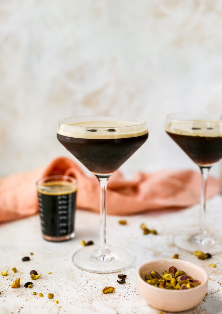 Pistachio Espresso Martinis