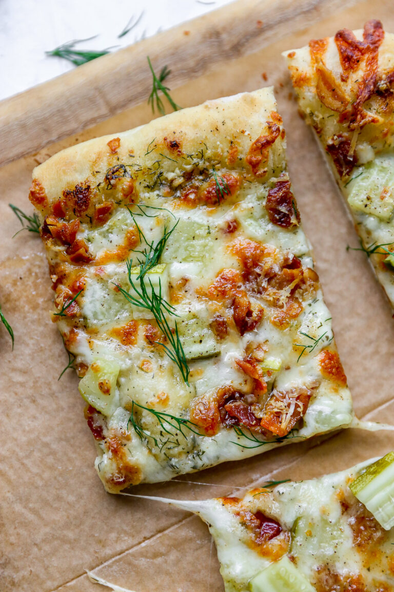 Dill Pickle White Pizza - Yes to Yolks
