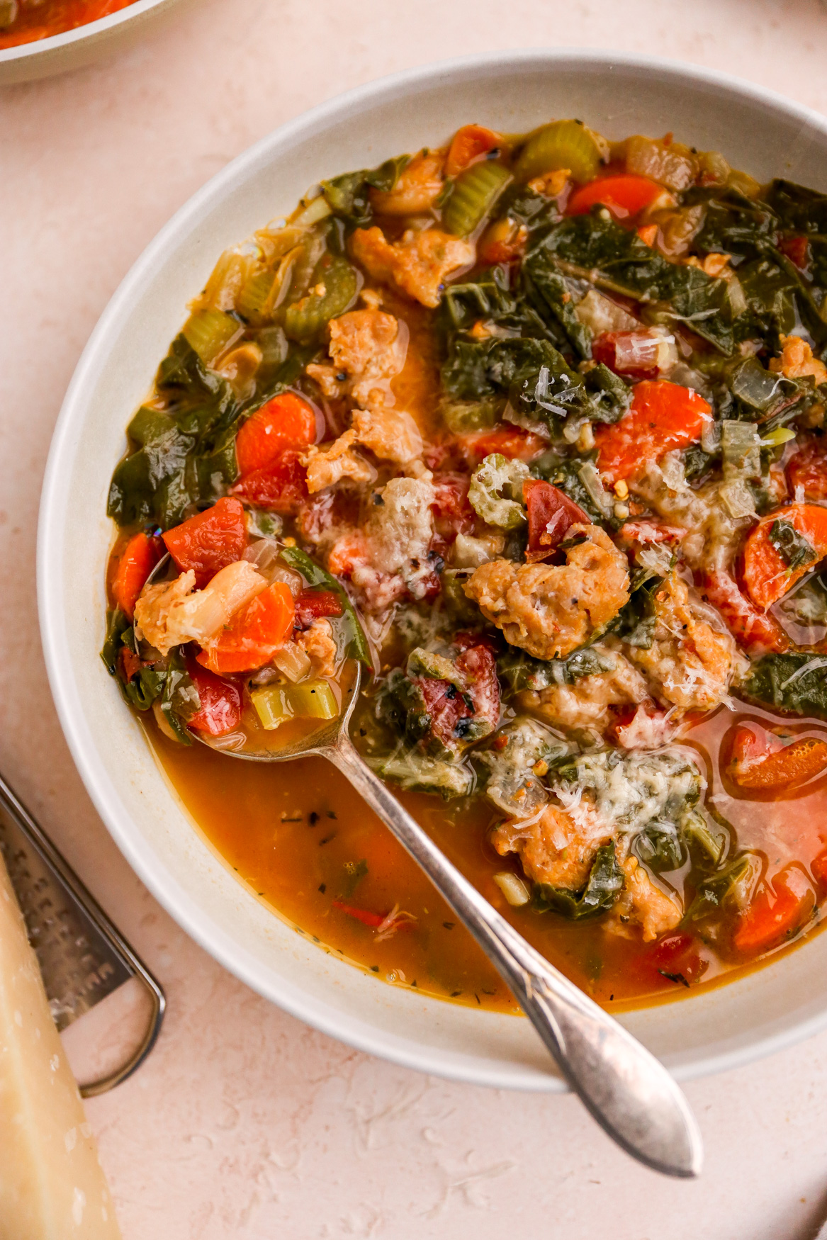 Chicken Sausage & Swiss Chard Soup - Yes to Yolks