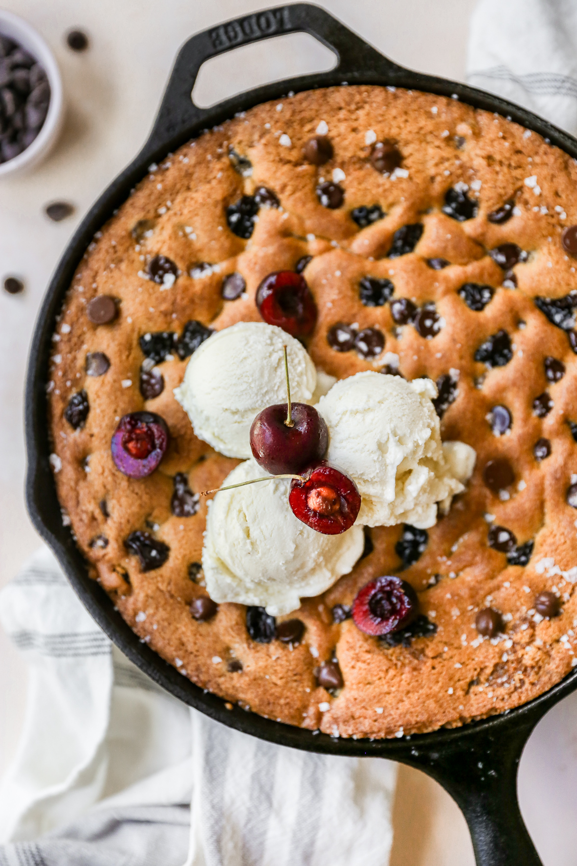 Loaded Chocolate Chip Skillet Cookie Recipe